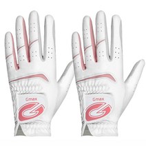 양손2세트 지맥스 덧댐반피 여자 골프장갑 반양피 여성 양손 천연양피