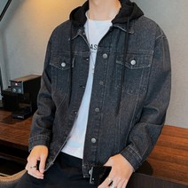 마롱패션 V 남자흑청자켓 자켓 오버핏 마이 야상 청자켓 마롱