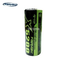 페어맨 리튬이온 26650 5200mAh 배터리 충전지, 1개