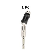 육각 드릴비트 소켓 14quot hex magnetic pivoting 나사 팁 퀵 체인지 잠금 홀더 나사 드라이브 가이드 스크루드라이버 확장 로드 핸드 툴, 은