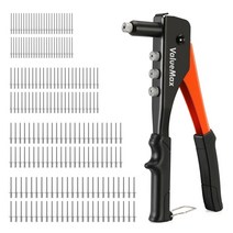ValueMax 손 Riveter 전문 수동 리벳 건 도구 홈 수리 및 DIY 200 2.4mm 3.2mm 4.0mm 4.8mm, V026001AS, 러시아