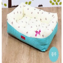 사각 방석 KSO-강아지메모리폼침대 블루 소 자동차