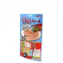 이나바 차오 츄르 고양이 간식 56g 6p, 참치+헤어볼, 6팩
