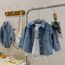 루즈데님셔츠 (90-120cm) 유아등원룩 유아 키즈 아동