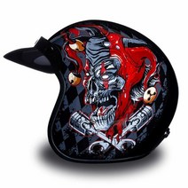 Daytona Helmets 3/4 쉘 오픈 페이스 오토바이 헬멧 DOT 승인 오렌지 핀 스트라이프 2XL USA 미국, Large
