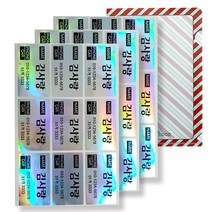 네임코코 캐디백용 골프백 골프 네임스티커, 50GB-골프백홀로그램