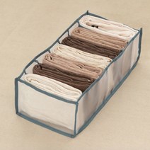 칸막이형 니트 바지 파티션 의류정리함 투명 메쉬 옷정리 2set, 화이트