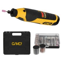 12V 충전 무선 로터리툴 120종 전동 조각기 목공예 그라인더 연마 광택 나무공예, 1개