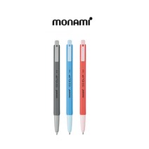 모나미 클립볼펜 153클립볼펜0.5mm(검정+빨강+파랑), 클립볼펜3입(검정+빨강+파랑)