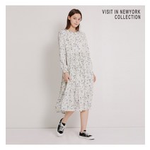 비지트인뉴욕 플로럴 플리츠 원피스(VZ3OPE3)