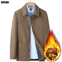 DFMEI 아빠룩 캐주얼자켓 남성 추동 비즈니스 중장년 아우터 남성복 차이나 재킷 남