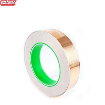 BLEX 동테이프 전도테이프 차폐테이프 쉴드테이프 전자파 자기장 차단테이프 접점테이프 전선 케이블 납땜 인두기 접지케이블 접지테이프, 25mm30M