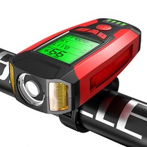 SMABAT 자전거 LED 안전 점멸기 전조등 헤드라이트 300루멘 130db IPX4방수 3.5H 항속 시간 USB충전식, 1개, 레드