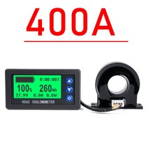 배터리 모니터 홀 쿨롱 미터 DC 8100V 100A 400A Lifepo4 납산 리튬 이온 용량 전원 디스플레이 12V 24V 36V 48V