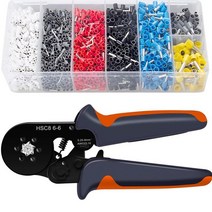 전동 압착기 유압 관형 크림핑 펜치 도구 세트 0.08-10mm 새로운 1200 피스 터미널 미니 전기 HSC8 정, 09 plier and 1900pcs