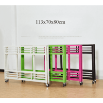 이동식 진열대 매대 가판대 행사용 판매대 옷가게, B형 핑크 113x70x80