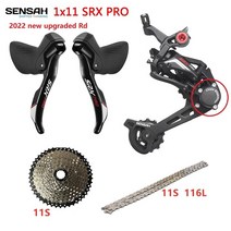 SENSAH SRX PRO 1x11 속도 11s로드 그룹 세트 R/L 시프터 + 리어 디레일러 자갈-자전거 Cyclo-Cross, 1x11  chain 42T|CHINA, 4.1x11  chain 42T