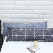 긴 베개 롱 쿠션 바디필로우(솜포함) 110X30 사이즈 ( 사계절용 or 여름용 ), 긴베개 바디필로우(솜포함), 체스, 다크차콜