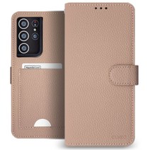 우리미라클 카오 베이직 슬림 백포켓 다이어리 휴대폰 케이스 삼성 갤럭시 S21 (SM-G991N) 전용 핸드폰 케이스