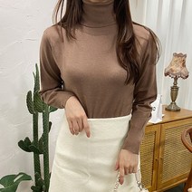 제이에이치스타일 여성용 캐시 울 니트 폴라