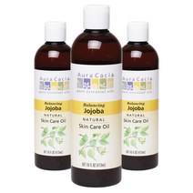 아우라카시아 내추럴 스킨 케어 오일 밸런싱 호호바, 473ml, 3개