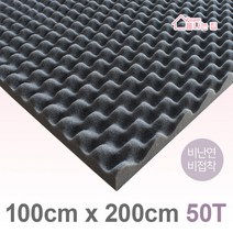 폼나는집 100x200cm/50T 계란판 방음스펀지 방음재 흡음재 셀프시공, 100x200cm/50T/비난연/비접착