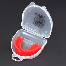 마우스피스 주짓수 복싱 MMA 치아보호 1Pcs 스포츠 치아 보호기 실리콘 교정기 코요코 복싱 마우스 가드 산, 빨간색 상자