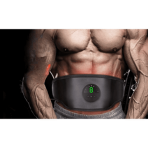 뱃살마사지기 복부 안마기 지방 자극 벨트 찜질기, (스마트모델)-EMS지능형지방제거기-블랙