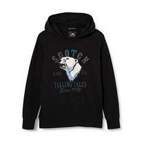 Scotch & Soda Shrunk Boys Print-Hoodie aus Bio-Baumwolle 후드 스웻셔츠 블랙 0008 10