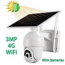 무선 원격 cctv 태양열 카메라 4g sim 카드 3mp wifi 카메라 속도 돔 ptz 카메라 태양 전원 야외 보안 카메라 시스템 배터리자가 초간편 셀프설치, 와이파이 캠