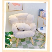 포근한 안락 수유 의자 리클라이너 1인 쇼파 등받이 게이밍 임산부 패브릭, 고정 팔걸이, 단단한 나무 다리, D. 화이트 스툴 셋트