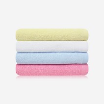 송월타올 면100% 20수 얇은 수건 34cm*75cm 75g, 1장, 노랑