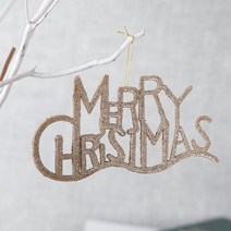 기타 바보사랑[플라워트리]웨이브글자 19x11cm 트리 크리스마스 장식 TROMCG, 레드