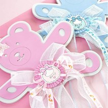 돌잔치 이벤트 행사 아기방 돌상 장식 소품 파티 장식 용품 아가방 꾸미기 BABY PARTY 곰 행잉 핑크 31cm 2색 택1