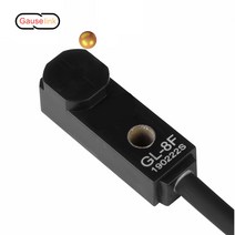 근접 센서 스위치 직사각형 큐브 GL-8H 8HP 유도 형 금속 타입 NPN PNP NO DC12-24V 3 선 2mm 송료 무료, 한개옵션1, 02 GL-8FPB (PNP NC)