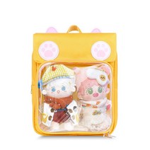 귀여운 고양이 귀모양 백팩 이타백 솜인형 외출가방 학교가방 대용량 pvc 투명가방