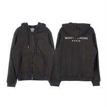 우영미 백 로고 후드 집업 자켓 W223TS41 735K