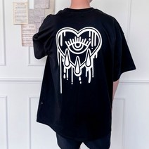 노멀쉐이크 / 남자오버핏반팔티 목안늘어나는티 16수