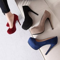 수제화 글리터 스웨이드 가보시킬힐 12센치 힐