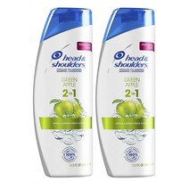 헤드앤숄더 2in1 그린 애플 안티 댄드러프 비듬 샴푸 400ml 2개