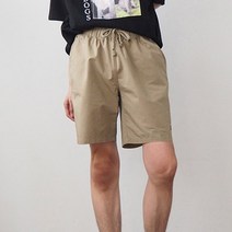 (아로파스) 남자 여자 공용 5부 면 워싱 밴딩 반바지(30~38인치)