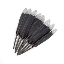 깃털공예용장식새깃털장식용 골드 담근 검은 거위 깃털 황금 오리 수공예 액세서리 테이블 중앙 DIY Pluma, 08 10-15cm  4-6inch