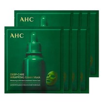 AHC 딥 케어 랩핑 그린 마스크팩 40g x 8매, 1.딥케어 그린 마스크팩 40g x8매, 8개, 1개