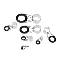 낚시대 릴 수리 복원 낚싯대 가이드 링 텔레스코픽 팁 키트 4mm-20mm 로드 아이 가이드 7 피스