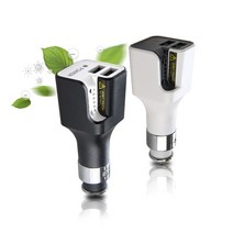NAVEE 차량용 음이온 공기청정기&충전기 NV31-AAP200S, NV31-AAP200S 블랙