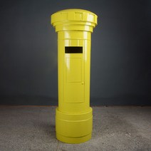 공중전화부스 전화부스 장식품 빈티지 단철 쇼핑몰 소품 모델 우체통 바 대형 야외 장식 사진, AK.연노랑