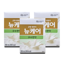 대상웰라이프 뉴케어 구수한맛 환자영양식 식사대용 완전균형영양식 스마일팩 빨대 200ml x 30팩, 30개