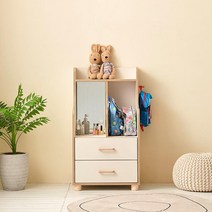 북유럽 따뜻한감성 아이방 학용품 수납장 자취방 침실, 크림화이트