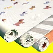 PVC 양면 애견 강아지매트 거실 반려견 베란다 7M, 1.퍼피+연우드+140cmX7M