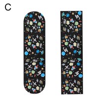 스텀패드 롱보드 8423cm 더블 로커 접착 미끄럼 방지 스케이트 전기 스쿠터 스케이트 데크 스티커문신 그립 사포 테이프, c